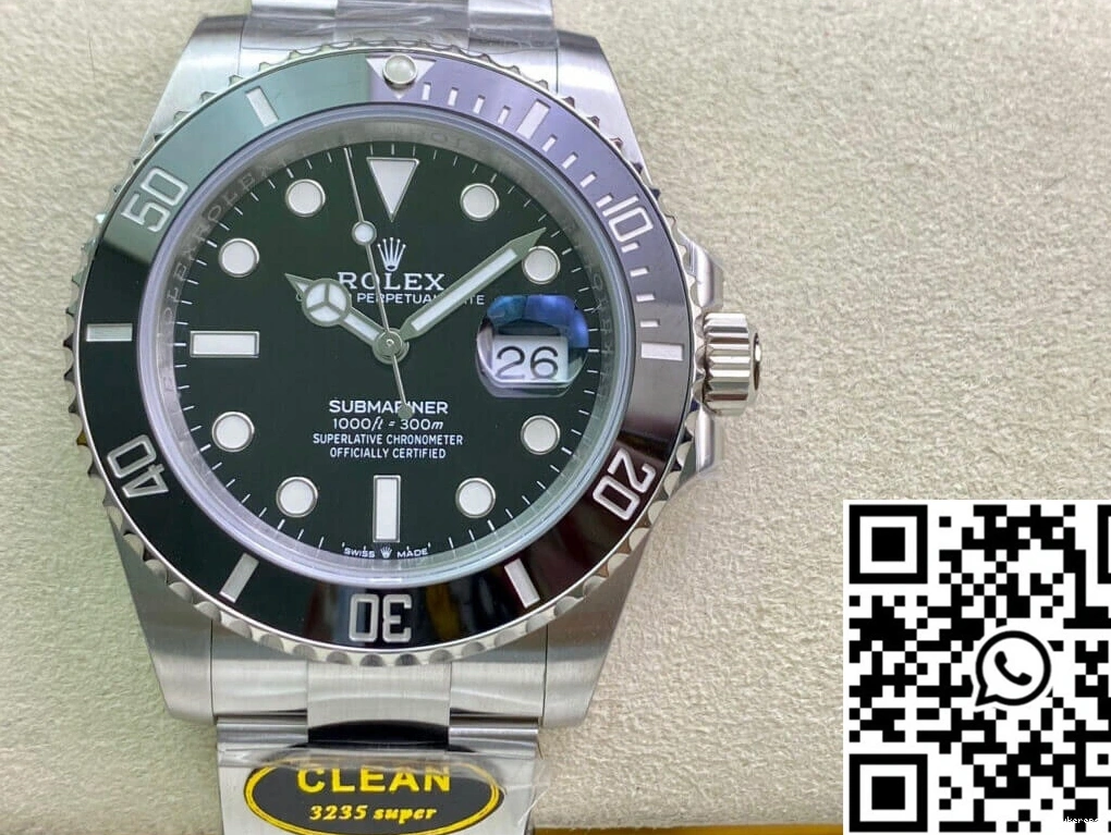 41MM Factory M126610LN-0001 Clean Rolex Black Dial Submariner 0225